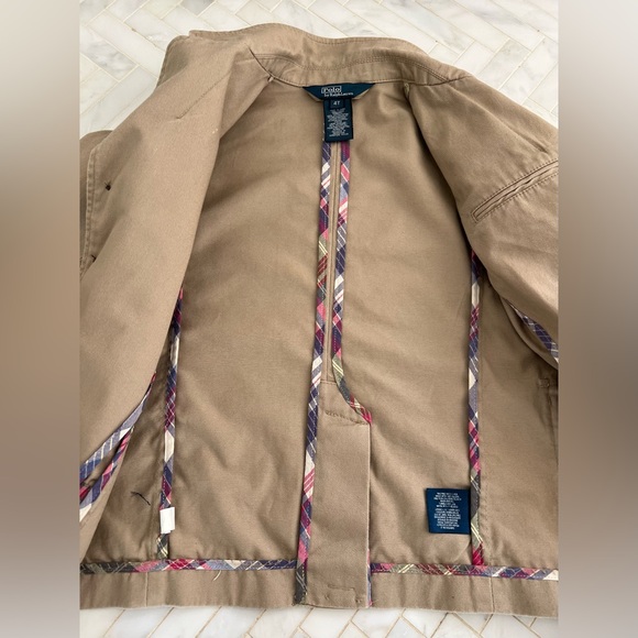 Polo by Ralph Lauren Khaki Button Up Blazer Sport Coat Toddler - Picture 6 of 9